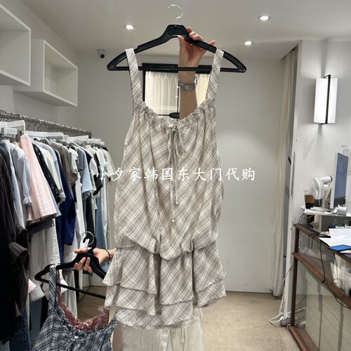一件包邮 小夕韩国东大门代购 VENIR-a26夏款女装细肩带 吊带背心