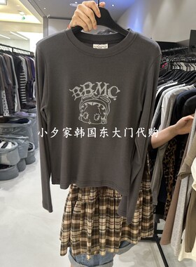 一件包邮 小夕韩国东大门代购CREDITO 26秋女装时尚新款长袖T恤