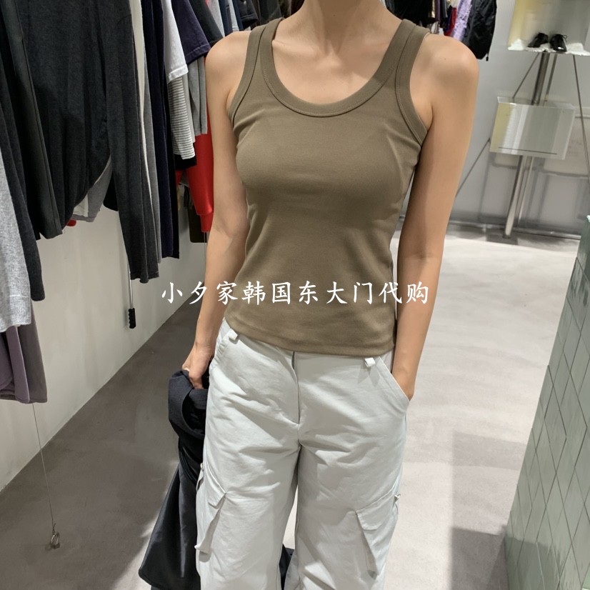 一件包邮 小夕韩国东大门代购TEMPTING26秋款女纯色简约吊带背心图片