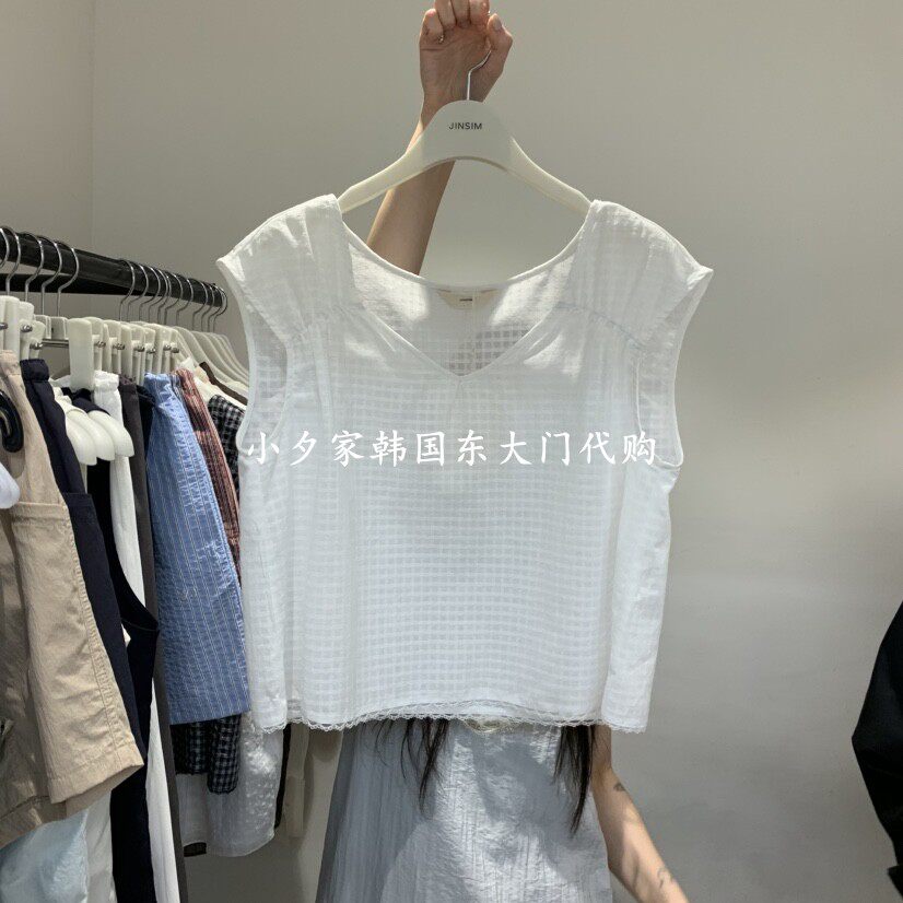 一件包邮 小夕韩国东大门代购 JINSIM26夏款女装新品衬衫 短袖T恤