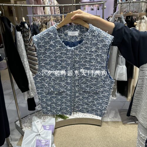 一件包邮 小夕韩国东大门代购 VIRUS 26秋季女装时尚老花风马甲