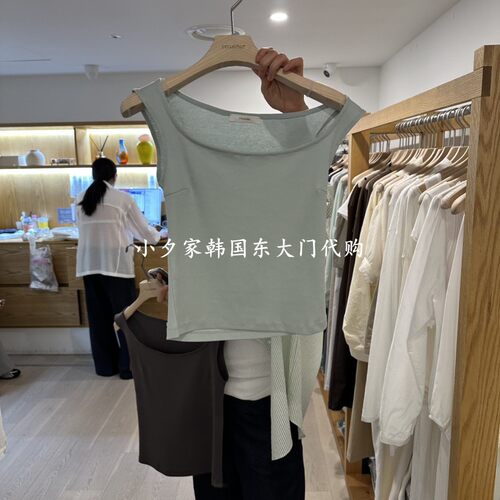 一件包邮 小夕韩国东大门代购ROUNDER 26夏款女装 吊带背心