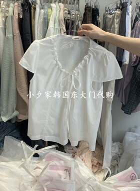 一件包邮 小夕韩国东大门代购 RIVEROOM 26夏女装纯色百搭衬衫T恤