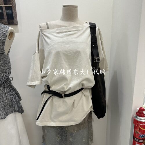 一件包邮 小夕韩国东大门代购 DELIGHT-L26夏女装新品短袖 T恤