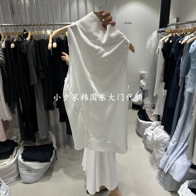 一件包邮 小夕韩国东大门代购 GREEK26夏款女装堆堆领 吊带上衣