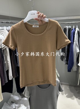 一件包邮 小夕韩国东大门代购 TILDE 26秋女装新款时尚短袖T恤