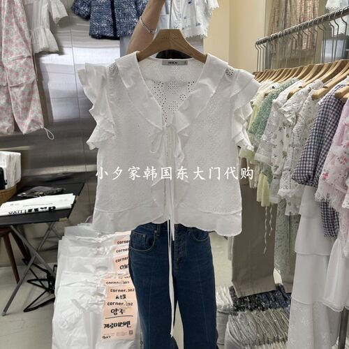 一件包邮 小夕韩国东大门代购 CORNER26夏款女装衬衫 吊带背心