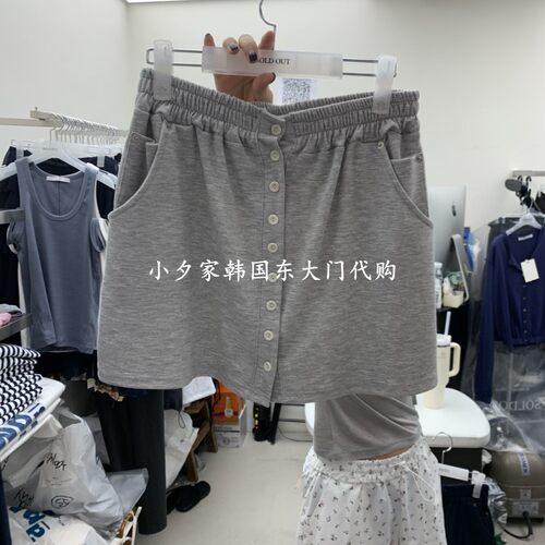 一件包邮 小夕韩国东大门代购 SOLD OUT26夏款新品女装纯色短裙
