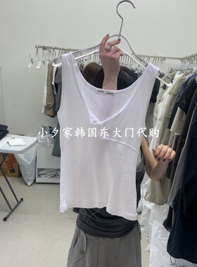 一件包邮 小夕韩国东大门代购PADO26夏款女装 纯色简约吊带背心