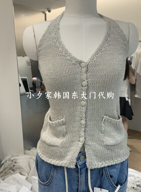 一件包邮 小夕韩国东大门代购MEET ME 26夏款女装低领 吊带背心