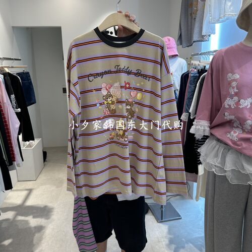 一件包邮 小夕韩国东大门代购EVE 26秋女装新款时尚简约长袖T恤