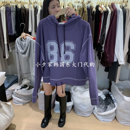 一件包邮 小夕韩国东大门代购 W AND J 26年秋季女装时尚连帽卫衣
