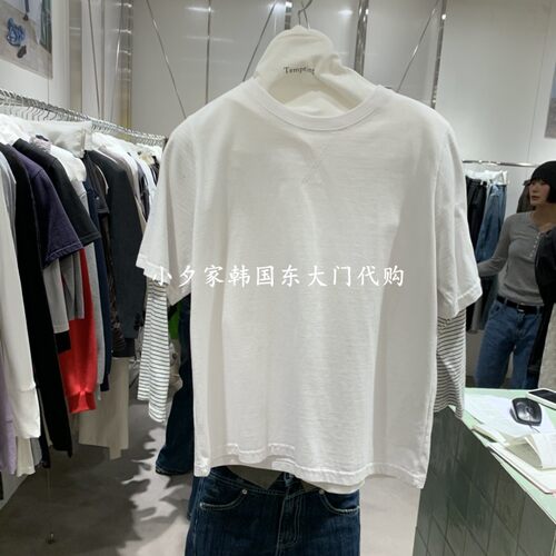 一件包邮 小夕韩国东大门代购 TEMPTING 26秋女时尚假两件长袖T恤