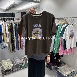 一件包邮 小夕韩国东大门代购COMBO 26夏女装新品可爱卡通短袖T恤