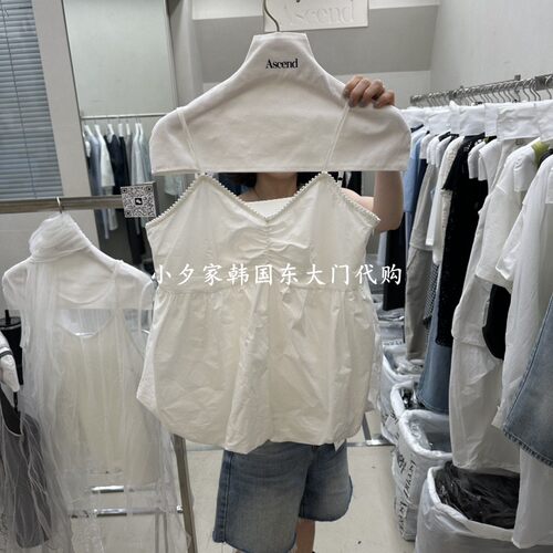 一件包邮 小夕韩国东大门代购ASCEND 26夏款女装纯色 吊带背心