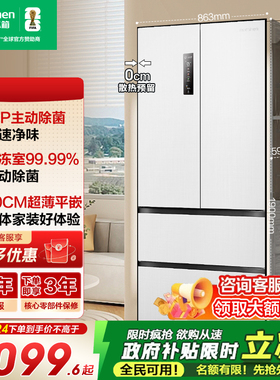 容声517L双净法式四门超薄零嵌入式家用大容量电冰箱换新补贴193