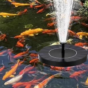 太阳能喷泉水泵户外小型鱼池全自动漂浮增氧水池全套喷水设备824