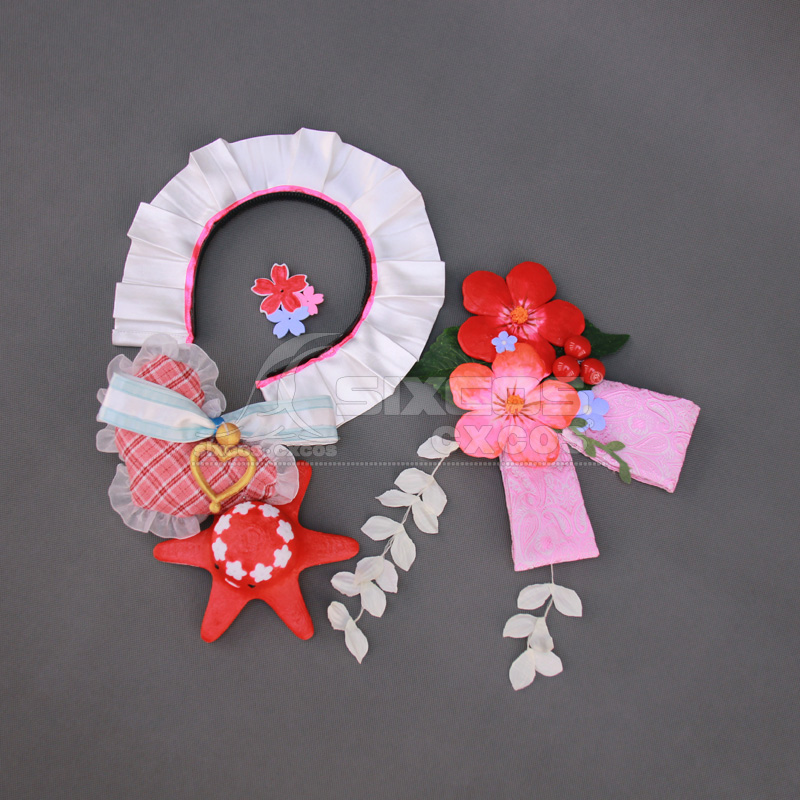 蔚蓝档案 河和静子 泳装 COS头饰腰饰品配件定做 Blue Archive -