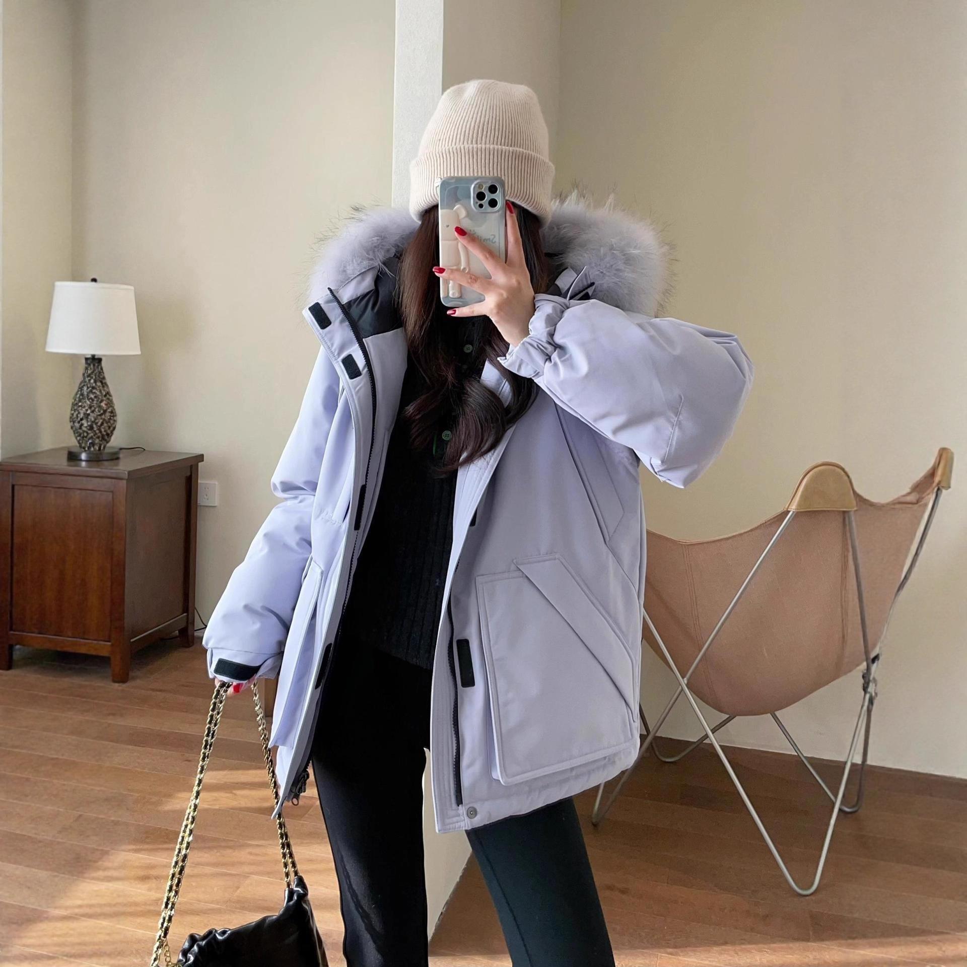 90白鸭绒加厚三防工装派克羽绒服登山滑雪外套2025冬G101207