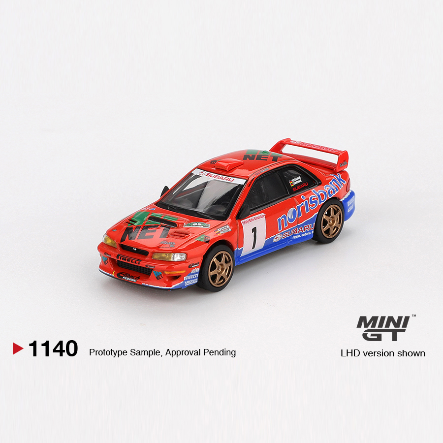 MINIGT1:64斯巴鲁翼豹WRC97 #1 1999 冠军合金车模[1140]