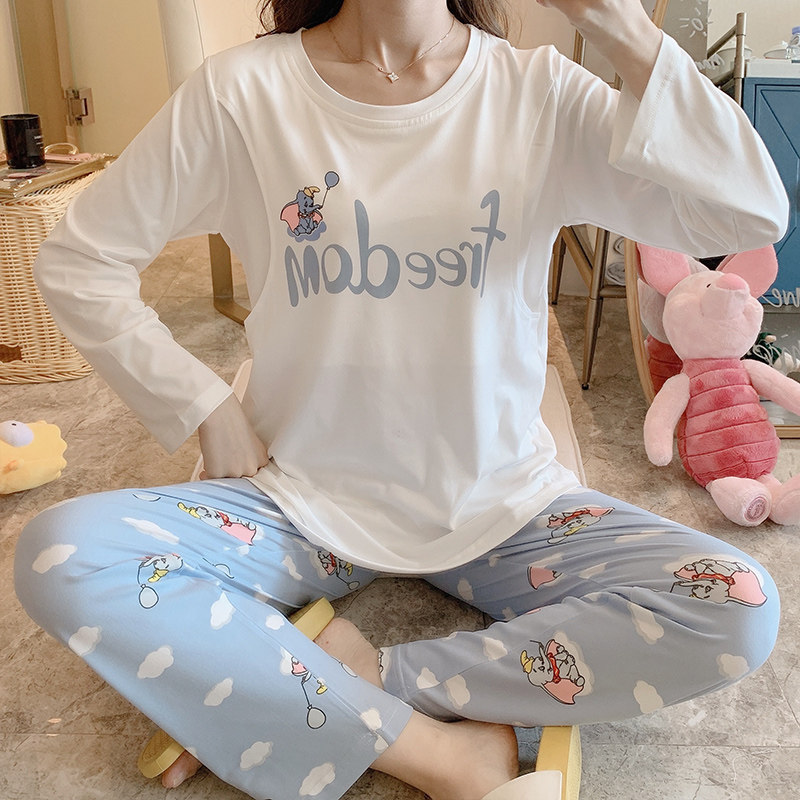 孕妇睡衣哺乳子服春秋纯棉