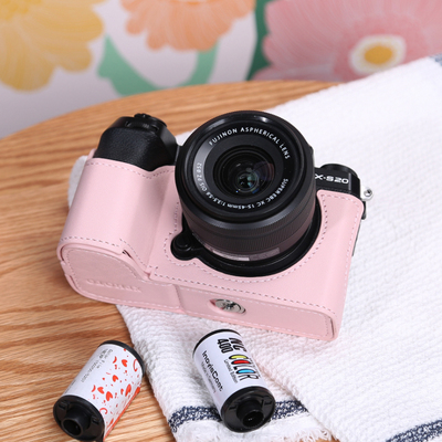富士XS20保护套相机包底座配件真皮壳xt50X100ViXT5XM5XT30二代