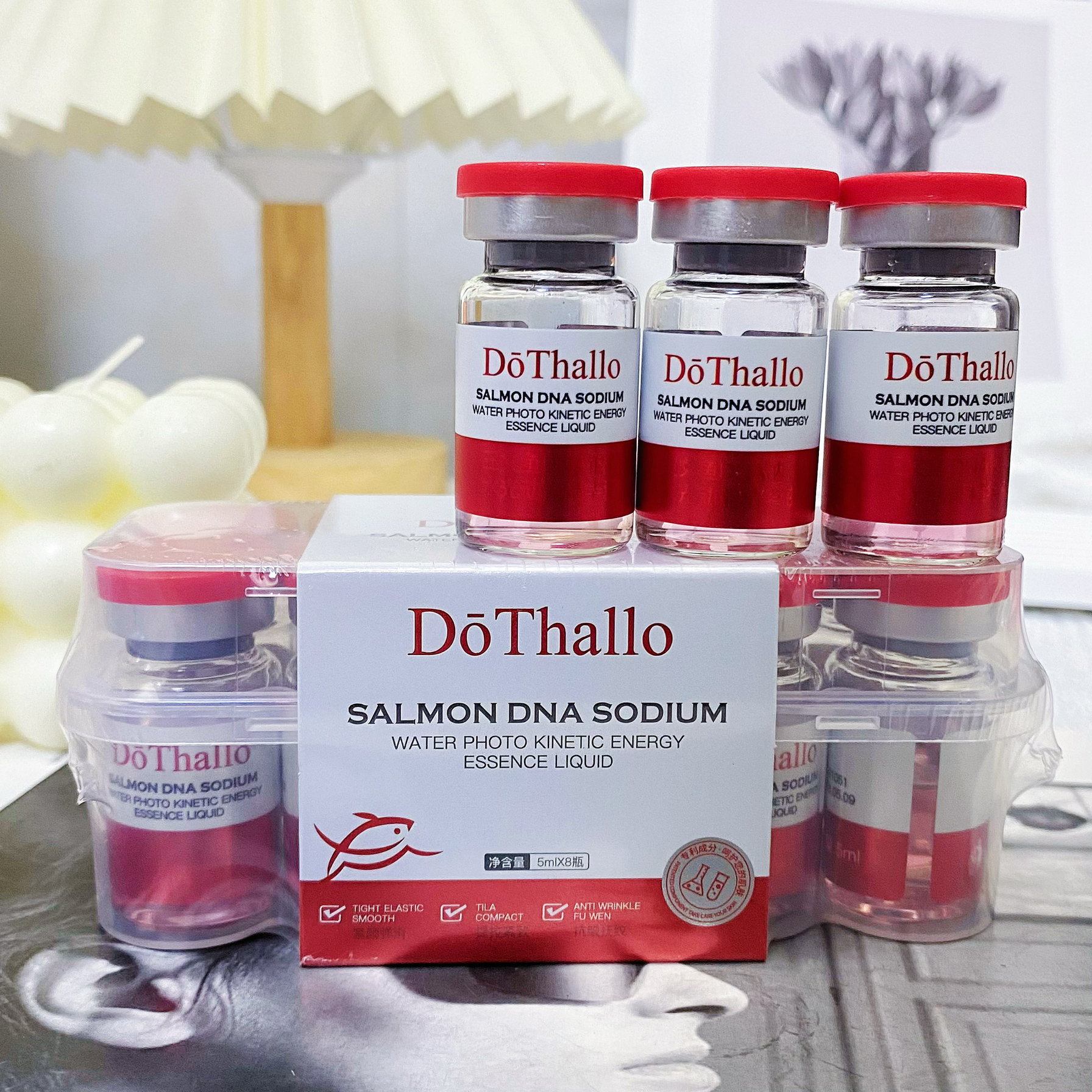 【正品】DōThallo三文鱼DNA钠水光动能精华液保湿抗皱紧致
