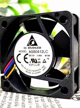 Delta/台达ASB0412LC 4厘米12V 0.06A 4线温控 静音散热风扇 4015