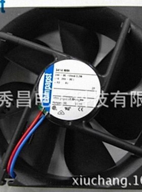 TYP 3414NH 24V 3W 3414 NM 原装德国ebmpapst 92*92*25 进口风扇