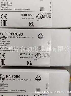 PN7596  易福门（ifm）压力传感器 全新现货优惠议价供应现货实拍