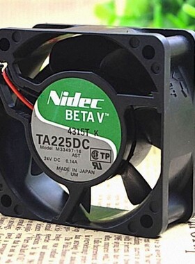 TA225DC M33497-16 原装日本尼迪克NIDEC 24V 0.14A 60*60*25风扇