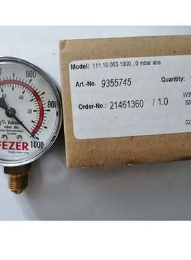 德国FEZER真空表111.10.063