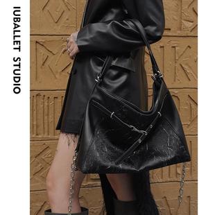 IUBALLET 旅行双肩包链条托特包hobo单肩斜挎小背包 边界感