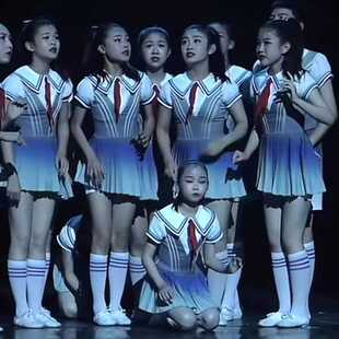 六一儿童演出服你们告诉我红领巾蓬蓬裙童心向党大合唱舞蹈表演服