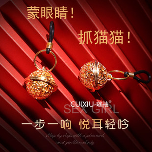 puppy金色の夹子开口宫铃铃铛r夹u链子情侣p链项链qq小道具yp