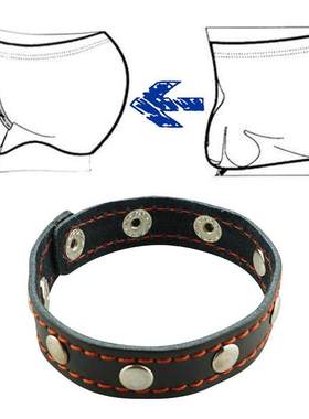 2pcs Delay Ring Leather Bracelet Cock Penis Strap Ring Cockr