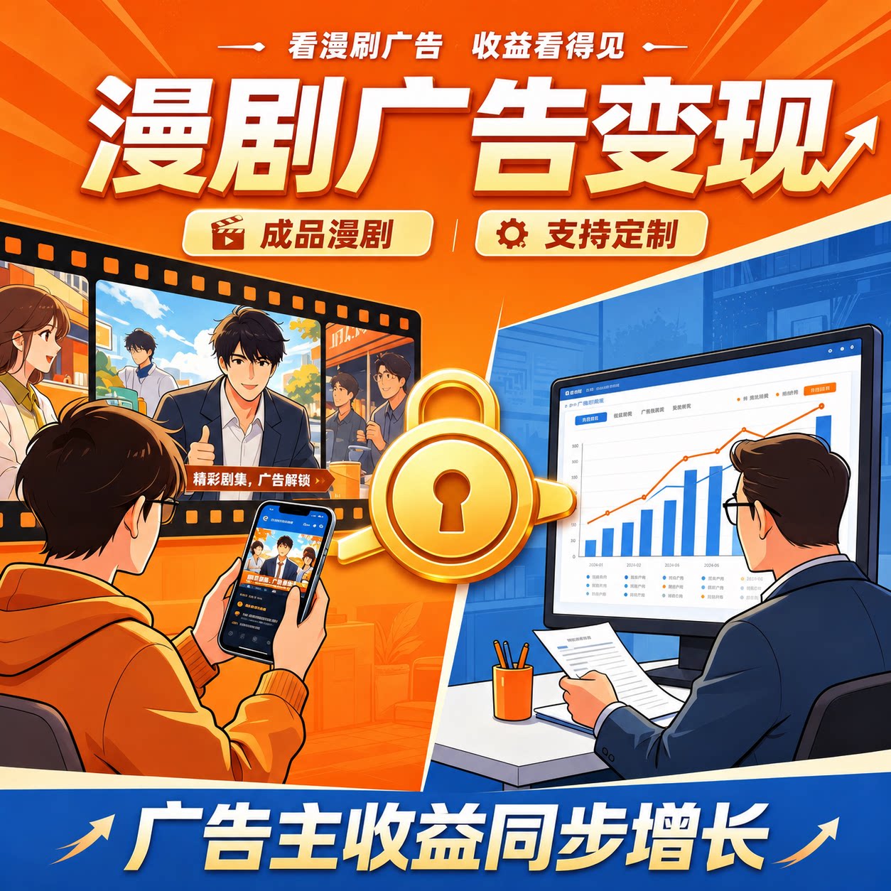 抖音漫剧项目制作新风口对接流量企业形象VI设计