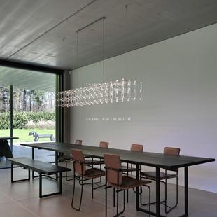 餐厅灯2024年新款高级感餐桌酒吧一字长条灯店铺商用前台吧台吊灯