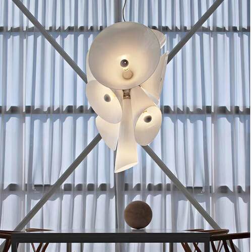 Flos Nebula 简约大气星际云大型吊灯 客厅卧室餐玻璃喇叭花吊灯