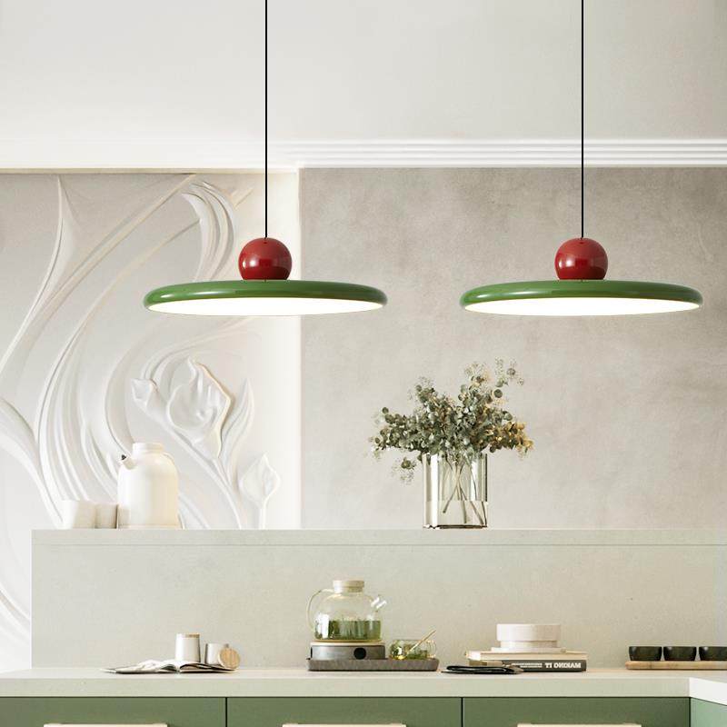 北欧餐厅吊灯设计师简约奶油风创意个性极简家用吧台岛台飞碟吊灯,家装灯饰光源,餐厅吊灯,淘宝优惠券,粉丝福利购,淘宝优惠卷