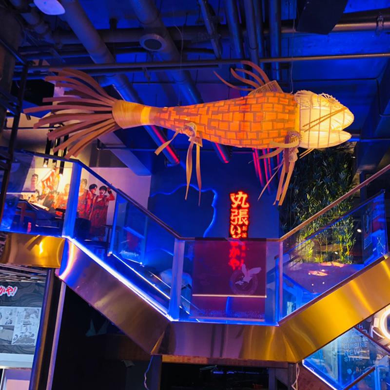 新中式火锅店鱼形吊灯日式创意餐酒店/宴会厅/餐饮吊