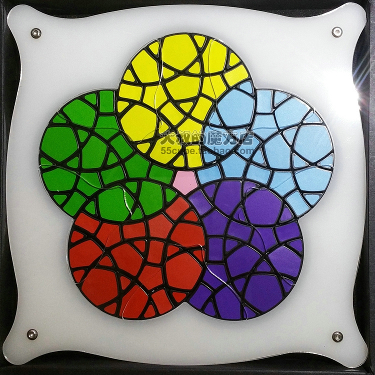 verypuzzle小乐五环版平面魔方