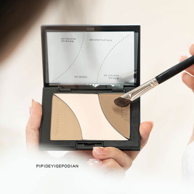 随心组合！修容盘三色一体盘眼影鼻影哑光提亮立体62