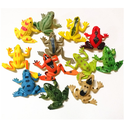 仿真昆虫动物模型塑胶小号青蛙道具 花点蛙毒蛙教具儿童早教玩具