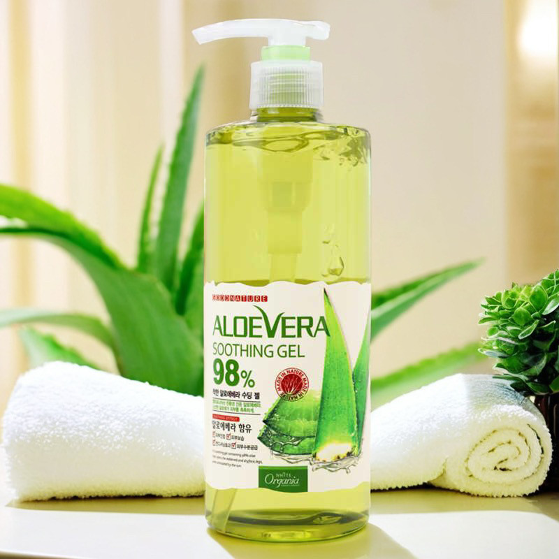 韩国进口施姈98%舒缓保湿凝胶芦荟胶晒后面膜正品男士女士免洗