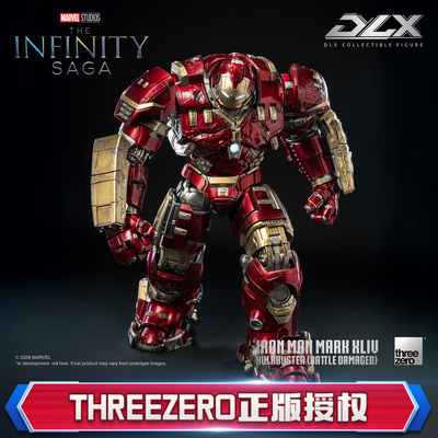 预定threezero漫威钢铁侠Mark44 反浩克装甲战损DLX可动模型手办