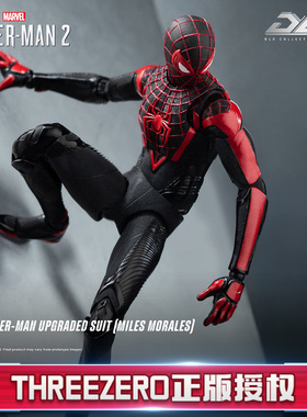 预定threezero漫威蜘蛛侠2 迈尔斯墨拉莱斯 DLX可动模型手办