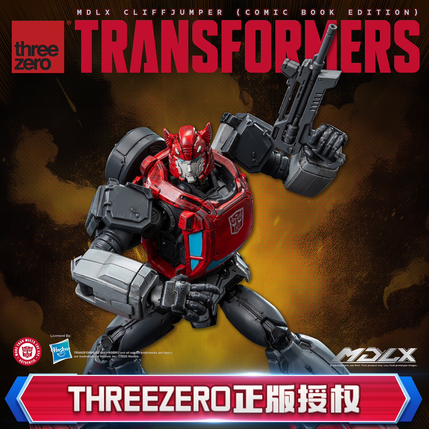 预定threezero变形金刚飞过山漫画版 MDLX系列收藏级可动模型