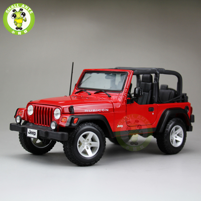 美驰图1/18 JEEP WRANGLER RUBICON 合金敞篷车模型仿真玩具摆件