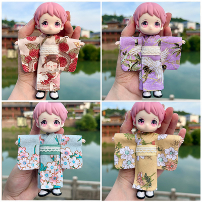 ob11娃衣女款和服套装BJD小尺寸娃衣日系套装P10 P9 YMY素体可穿